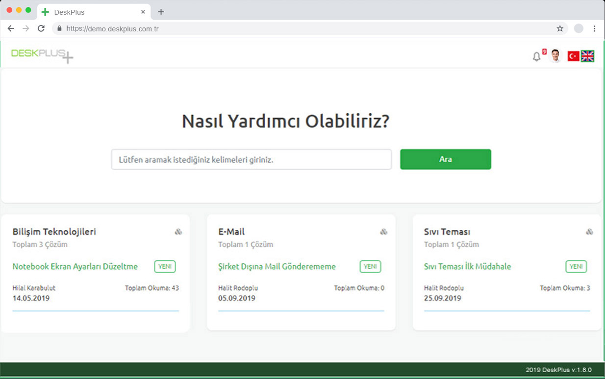 helpdesk yardım masası yazılımı